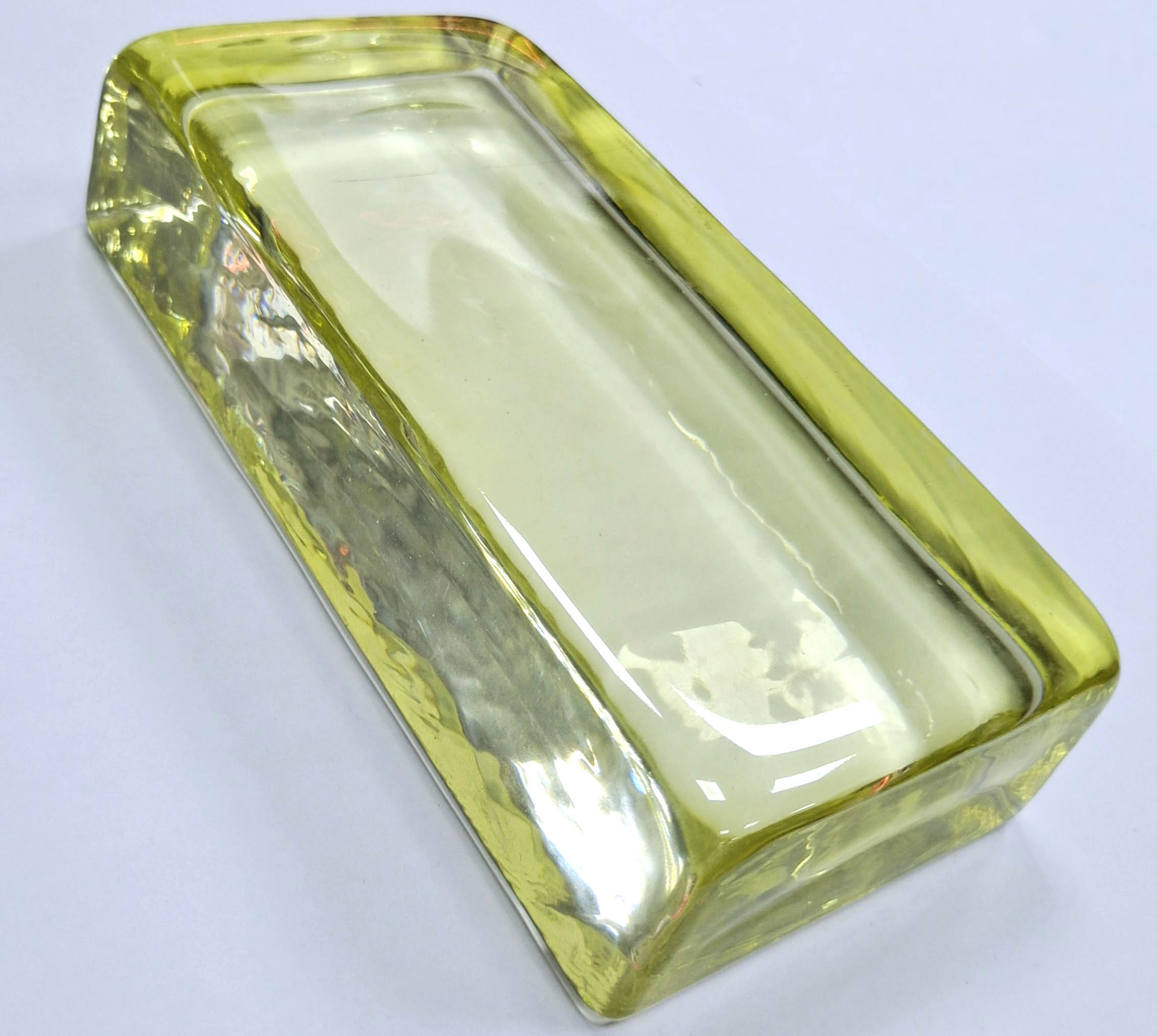 水晶黄玻璃砖